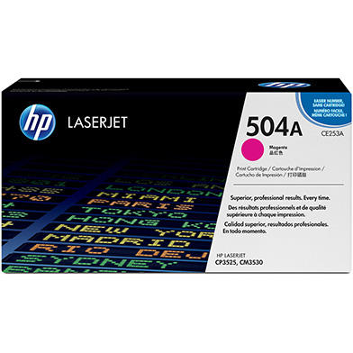 Genuine HP 504A Magenta Print Cartridge with ColorSphere Toner (7,000 Pages) 